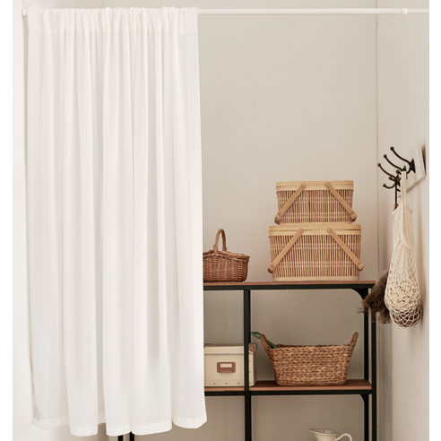 공간에 스며드는 섬세한 아름다움, 홈인홈 울쉬폰 가리개 커튼