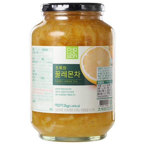 초록원 꿀레몬차, 2kg, 1개