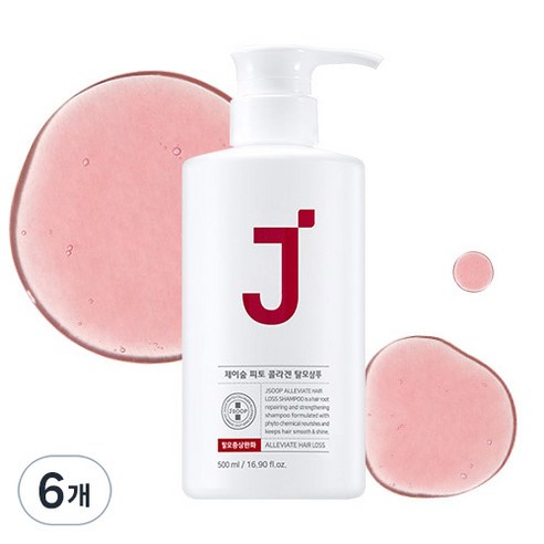제이숲 레드제이 피토 콜라겐 탈모샴푸 프레쉬 허브 플로럴향, 500ml, 6개