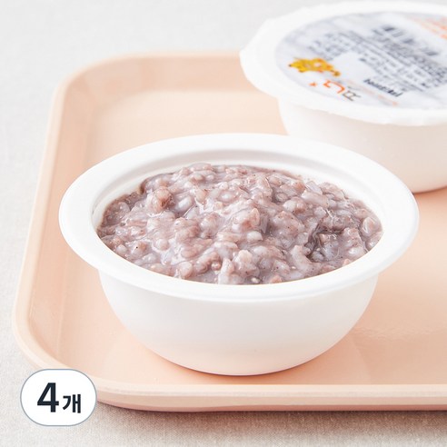 짱죽 중기 9개월부터 이유식 블루베리 흑미타락죽, 200g, 4개, 혼합맛(블루베리/흑미타락)