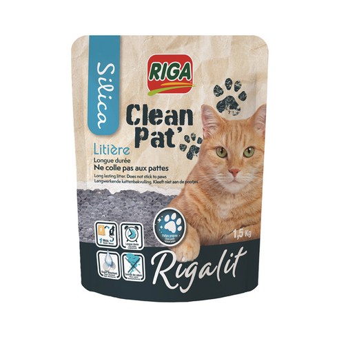 RIGA 리가릿 클린펫 실리카 고양이 모래, 1.5kg, 1개 Best Top5