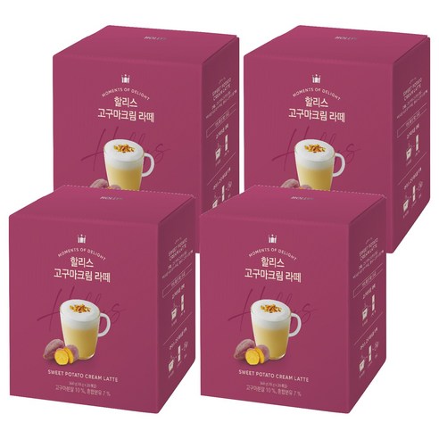 할리스 고구마크림 라떼, 18g, 20개입, 4개