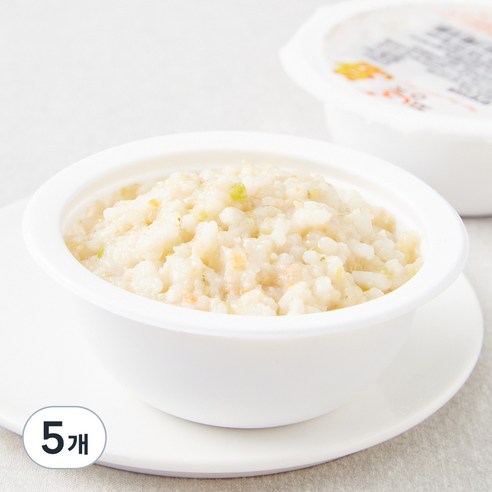 짱죽 중기 9개월부터 이유식 대구살가지죽, 혼합맛(대구살/가지), 200g, 5개