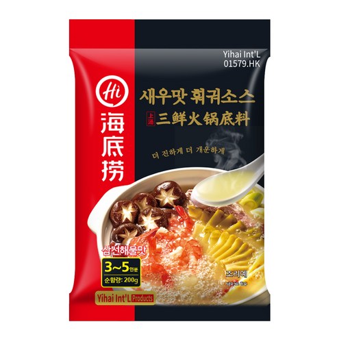 하이디라오 새우맛 훠궈소스, 200g, 1개