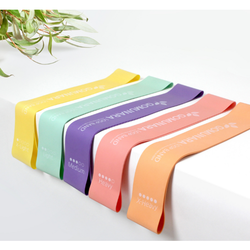 상큼한 컬러로 운동에 활력을, 고무나라 루프밴드 샤베트 5종 세트