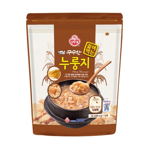 오뚜기 옛날구수한끓여먹는누룽지, 240g, 5개