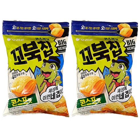 꼬북칩 콘스프맛 지퍼백, 296g, 2개