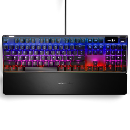 앱코k660 스틸시리즈 Apex Pro US 기계식 유선 게이밍 키보드, 일반형, 블랙, KB-00009