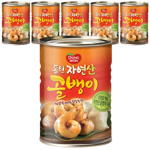 동원 자연산 골뱅이, 230g, 6개