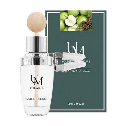 유멜 시그니처 카 디퓨저 20ml, 애플파인, 1개