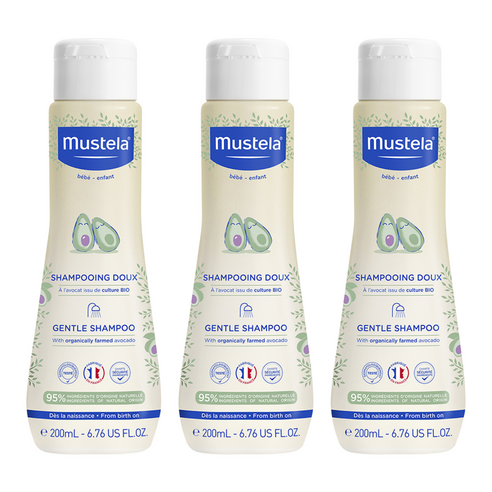 무스텔라 젠틀 유아 샴푸, 200ml, 3개