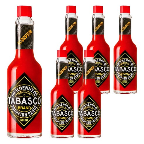 타바스코 스콜피온 소스, 60ml, 6개