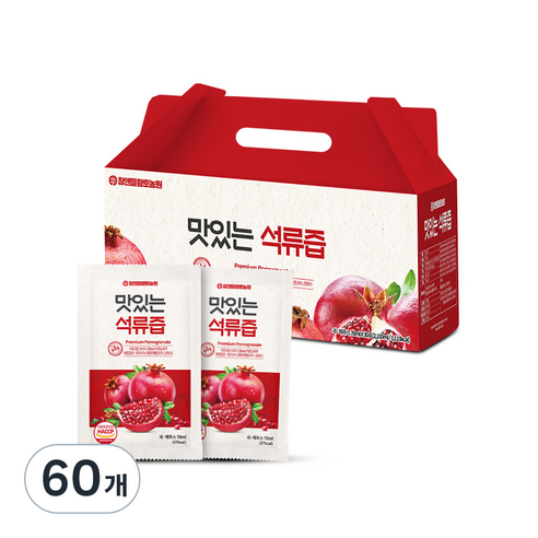 참앤들황토농원 맛있는 석류즙, 70ml, 60개