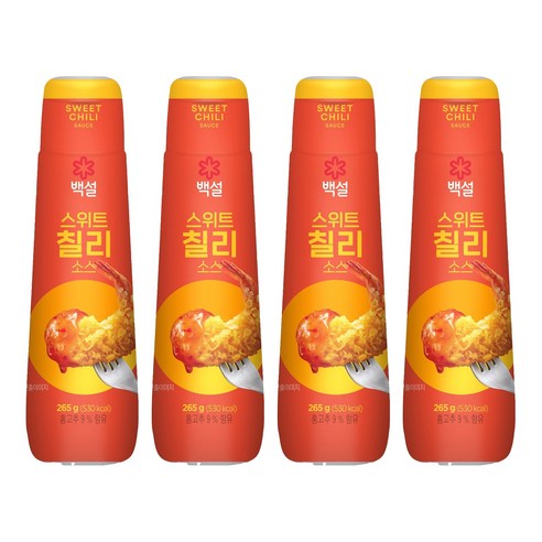 백설 스위트 칠리 소스, 265g, 4개