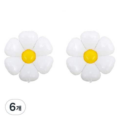 니나마켓 귀여운 파티 풍선, 빅데이지, 6개