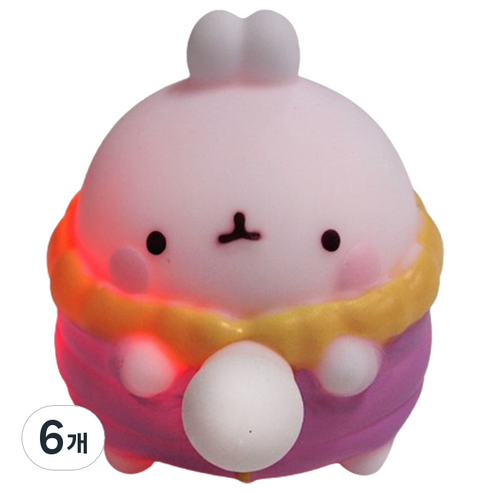 라이트 풍선 부는 몰랑이 퍼플, 6개