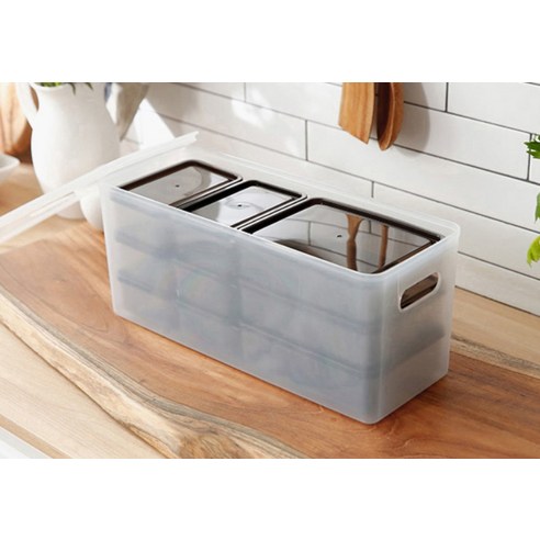 냉동실 정리의 궁극적 솔루션: 비트리 휘어지는 냉동실 정리용기 혼합세트3
