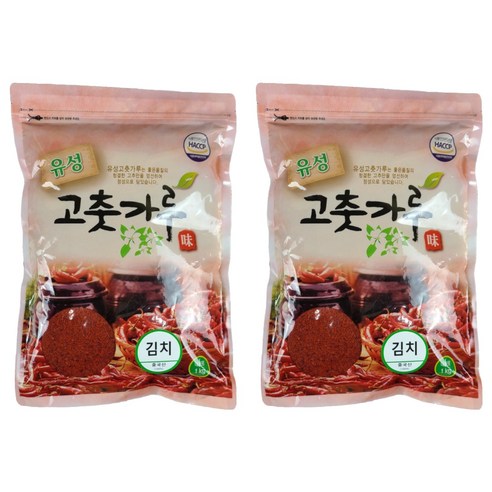 유성 김치용 고춧가루, 1kg, 2개