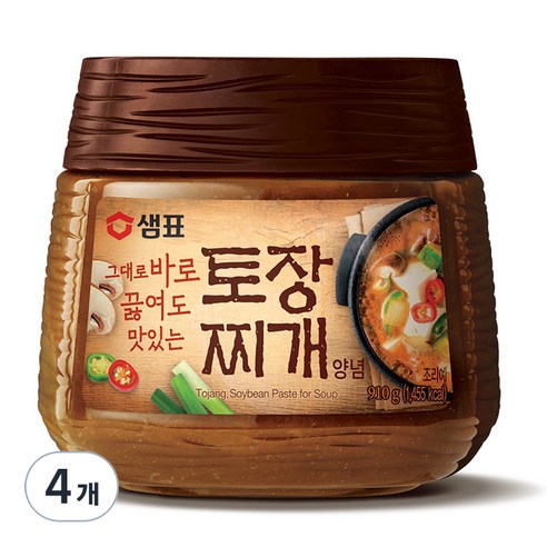 샘표 토장찌개양념, 910g, 4개