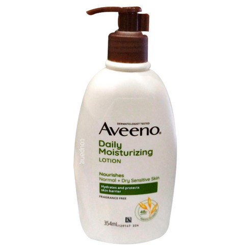 INTL:Aveeno INTL:Daily Moisturizing INTL:LOTION 乾癢敏感 敏弱肌 潤澤鎖水 溫和潔淨 無色素