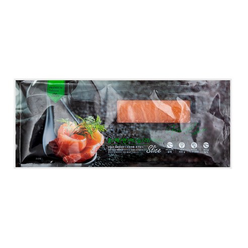 고소하고 진한 풍미의 유럽 정통 방식 훈제연어 슬라이스
