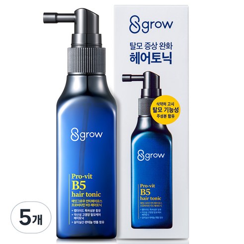 에잇그로우 안티헤어로스 판테놀 헤어토닉, 100ml, 5개
