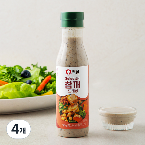 백설 참깨 드레싱, 240g, 4개
