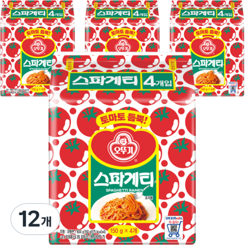 오뚜기 스파게티, 600g, 12개