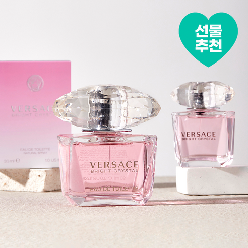   베르사체 브라이트 크리스탈 EDT 30ml + 90ml 세트, 1세트