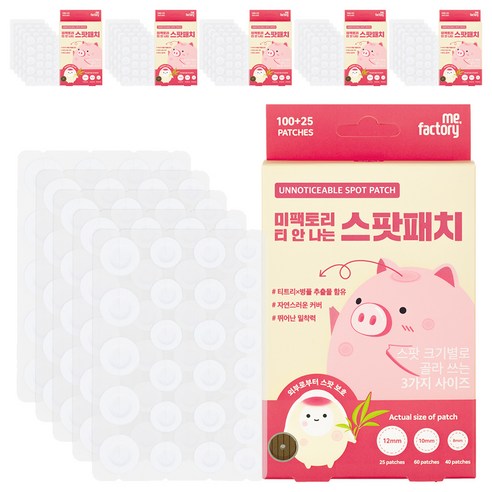 미팩토리 티 안 나는 스팟패치 11.2g, 125개입, 6개