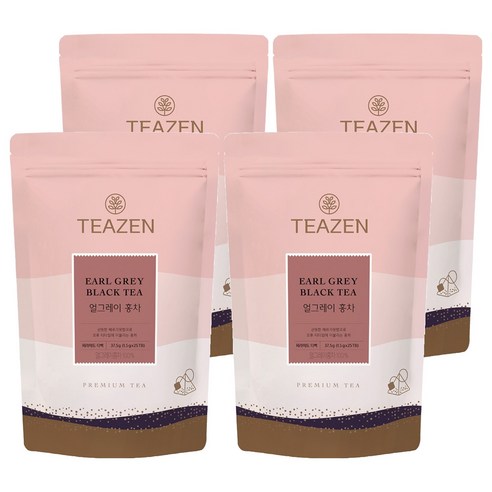 티젠 얼그레이 삼각티백 홍차, 1.5g, 25개입, 4개, 1.5g