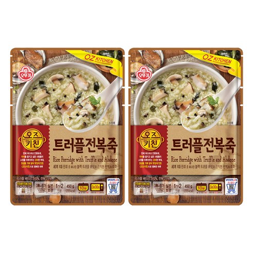 오뚜기 트러플 전복죽, 450g, 2개