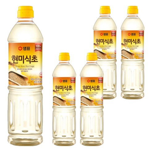 샘표 현미식초, 900ml, 5개