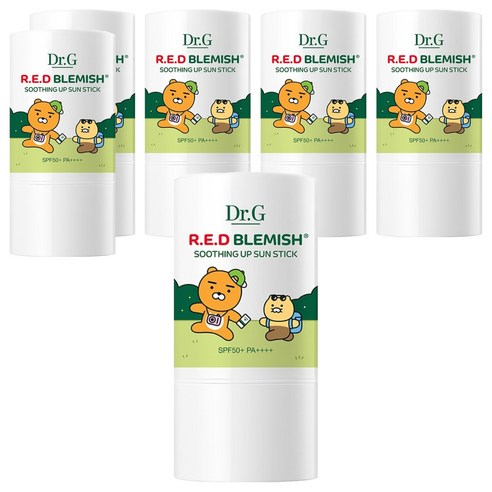 닥터지 레드 블레미쉬 수딩 업 선 스틱 SPF50+ PA++++, 21g, 6개