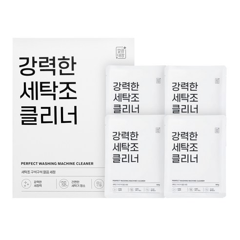 깔끔대장 강력한 세탁조 클리너 4p, 640g, 3세트