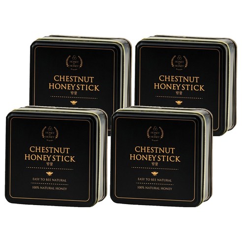 허니바이허니 허니스틱 밤꿀 15p, 150g, 4개