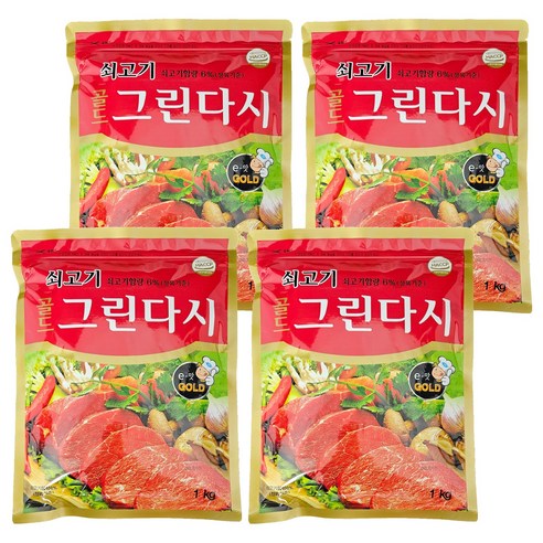 두원식품 쇠고기골드 그린다시, 1kg, 4개