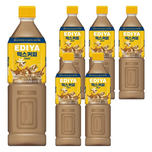 이디야 믹스커피 바닐라, 1L, 6개