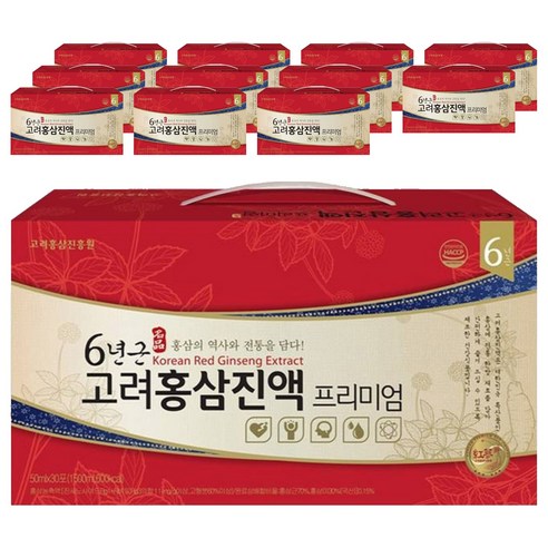 고려홍삼진흥원 6년근 고려홍삼진액 프리미엄, 50ml, 360개