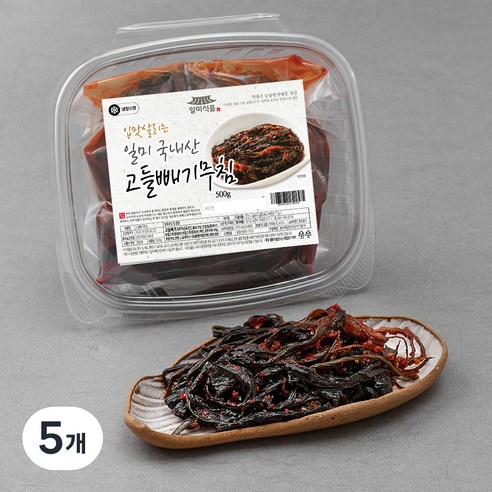 일미식품 국내산 고들빼기무침, 500g, 5개