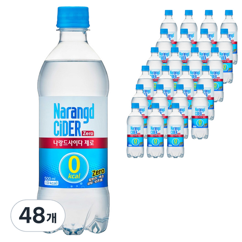 나랑드제로 페트, 48개, 500ml