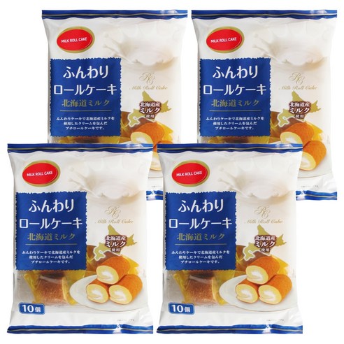 야마우치 밀크 롤케이크 10p, 4개, 140g