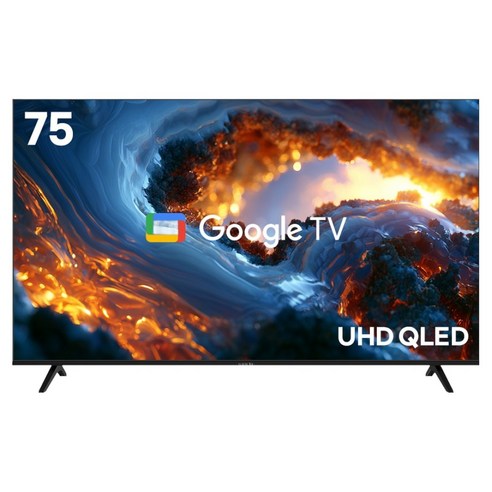 익스코리아 4K UHD QLED 구글 스마트TV, QNGE751UHD, 방문설치, 무타공 벽걸이형, 190cm(75인치)