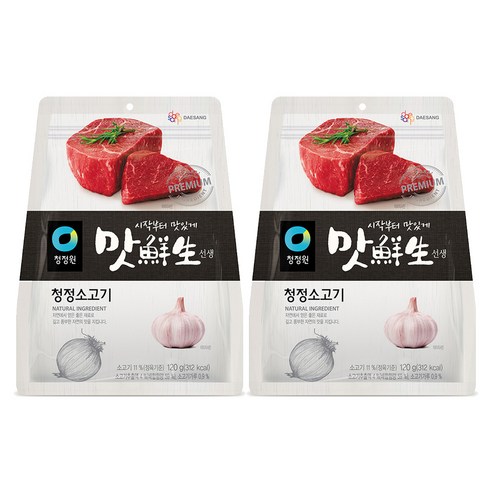 맛선생 청정 소고기, 120g, 2개