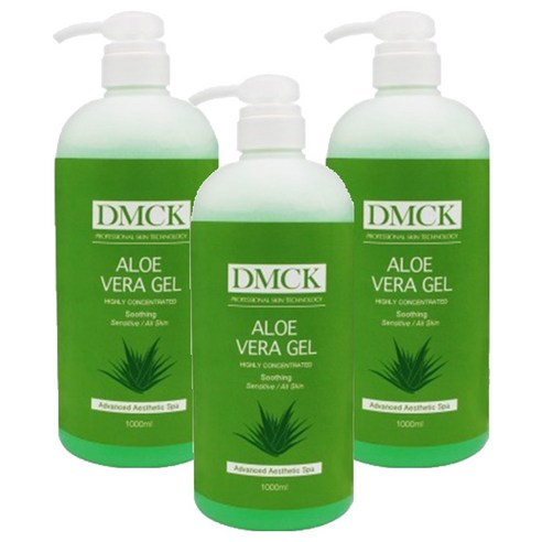 DMCK 알로에 베라 겔, 1000ml, 3개