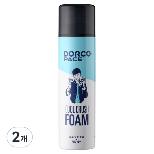 PACE 도루코 페이스 쿨 크러쉬 대용량 쉐이빙 폼, 2개, 250ml