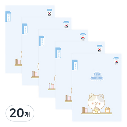 펜피아 1000 초등 제본노트 10칸쓰기 노트, D 블루, 20개