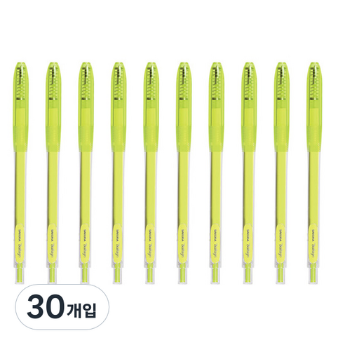 제브라 볼사인 젤잉크펜 0.6mm, 403 네온옐로우, 30개입