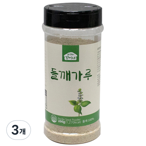 우영식품 들깨가루, 200g, 3개