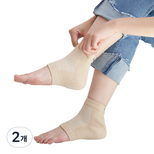 무로 말랑 뒤꿈치패드 각질케어 보습양말, 2개, 2개입